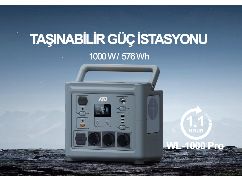 WOLONG/ATB Taşınabilir Güç İstasyonu WL-1000pro