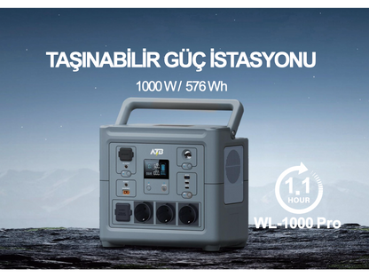 WOLONG/ATB Taşınabilir Güç İstasyonu WL-1000pro