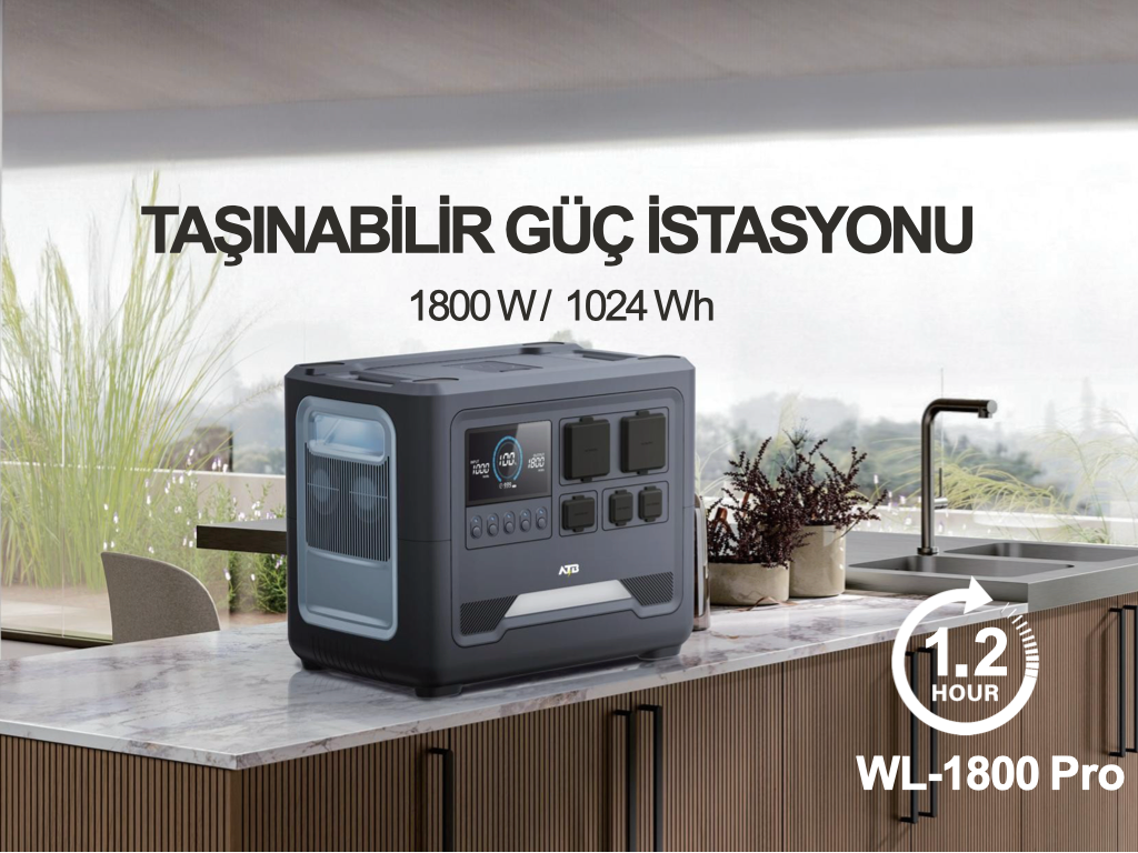 WOLONG/ATB Taşınabilir Güç İstasyonu  WL-1800pro