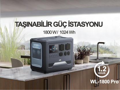 WOLONG/ATB Taşınabilir Güç İstasyonu  WL-1800pro