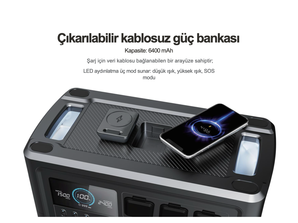 WOLONG/ATB Taşınabilir Güç İstasyonu WL-2400pro
